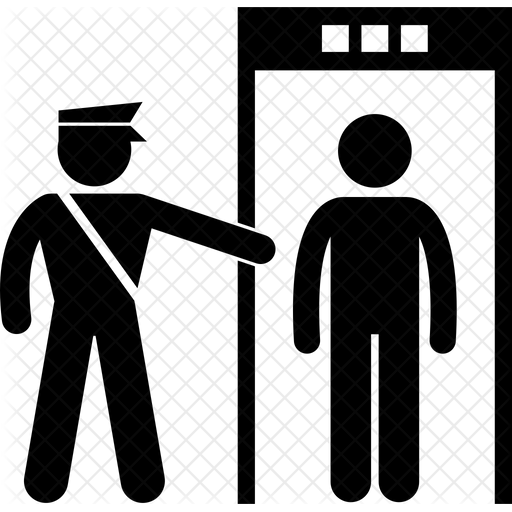 Security search at gangway